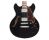 D'Angelico Premier Mini DC Semi-Hollow Guitar - Black - Open Box