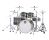 Mapex Armory Series Studioease Shell Pack - Rainforest Burst