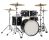 DW Design Series 4-pc Maple Shell Pack Black Satin Lacquer w/ 22