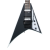Used Jackson JS Series Rhoads JS32 - Black w/ White Bevels w/ Amaranth FB