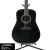 Used Martin D-35 Johnny Cash Signature Acoustic Guitar - Black w/OHSC