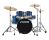 Sonor AQX Studio Drum Set w/ Hardware & Cymbals - Blue Ocean Sparkle