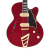D'angelico Excel 59 Fully Hollow Single Cutaway - Trans Cherry - Open Box