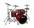 ddrum Dominion Birch 5-Piece Shell Pack - Ash Veneer Red Burst