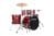 Ludwig Accent Drive 5pc Drum Set w/ Cymbals - Red Sparkle - Used
