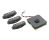 Fishman Fluence Single Width Pickups for Strat Set of 3 - Black + Rechargeable Battery Pack