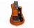 Hofner Shorty Electric Travel Guitar w/ Gig Bag - Metallic Orange