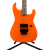 Charvel Custom Shop USA San Dimas Neon Pearl Orange Master Built by 