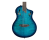 Ortega Guitars RTPDLX-FMA TourPlayer Thinline A/E Nylon - Blue Burst