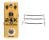 Outlaw Effects 24k 3-Mode Reverb Pedal + Gator Patch Cable 3 Pack