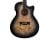 Washburn DFBACEB-U Deep Forest Burl A/E Guitar - Black Fade Gloss