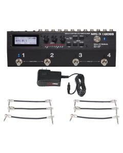 Boss MS-3 Multi Effects Switcher in ONE + Gator 9V Power Combo & 3 Patch Cables