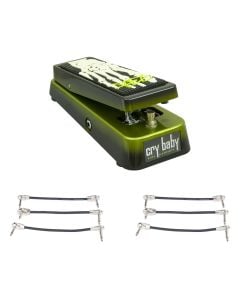 Dunlop KH95 Kirk Hammett Crybaby Wah Pedal + 2x Gator Patch Cable 3 Pack