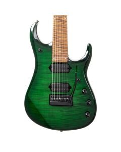 Ernie Ball Music Man JP15 7-String Electric Guitar - Green Tiger Eye Flame