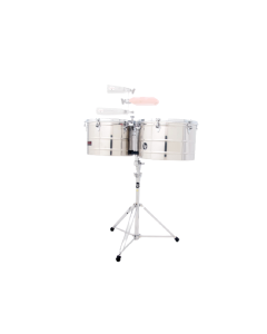 Latin Percussion 15" and 16" Prestige Thunder Timbales - Stainless Steel