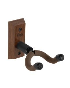 String Swing Guitar Hanger Wall Mount w/ Keeper - Black Walnut