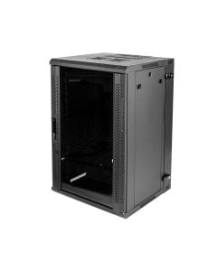 Gator Cases GRW2018509 18U, 21" Deep Sectional Wall Rack w/ Glass Door