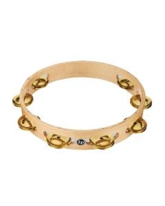 Latin Percussion Pro 10" Single Row Headed Tambourine - Brass