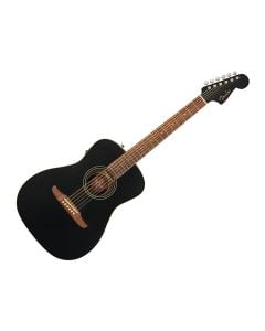 Fender Joe Strummer Campfire Acoustic Guitar - Matte Black w/ Walnut FB