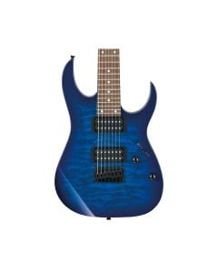 Ibanez GRG7221QATBB GIO RG Electric Guitar - Transparent Blue Burst