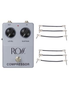 ROSS Compressor Pedal + 2x Gator Patch Cable 3 Pack