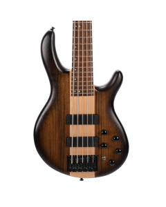 Cort C5 Plus OVMH C5 Plus Ovangkol 5-String Bass Guitar - Antique Brown Burst