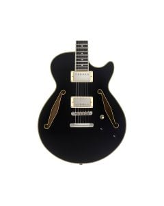 D'Angelico Excel SS Tour Semi-Hollow Guitar - Solid Black