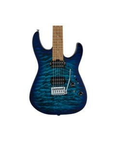 Charvel Pro-Mod DK24 HH 2PT CM QM Caramelized Maple - Chlorine Burst