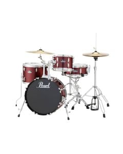 Pearl Roadshow 4-Piece Drum Set w/Hardware and Cymbals - Red Wine