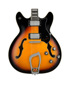 Hagstrom Viking Semi-Hollow Electric Guitar - Tobacco Sunburst