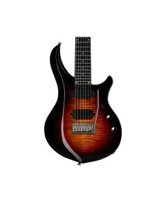 Sterling by Music Man Majesty 7 DiMarzio 7-String Electric Guitar - Tiger Eye