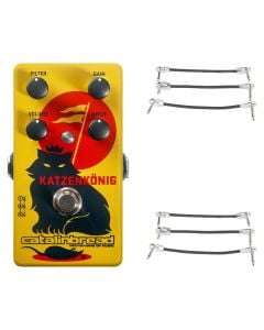 Catalinbread Katzenkönig Distortion/Fuzz + 2x Gator Patch Cable 3 Pack