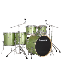 Ludwig Evolution 6-Piece Shell Pack w/22" Kick - Mint Sparkle