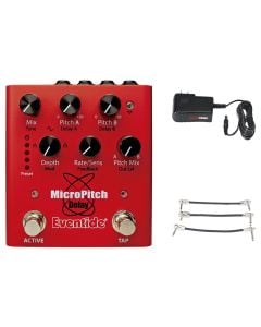 Eventide MicroPitch Delay + Gator 9V Power Combo & 3 Patch Cables