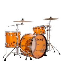 Ludwig Vistalite Fab 3pc Shell Pack w/ 22" Kick - Amber