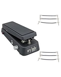 Dunlop 535Q Crybaby Series Wah Pedal + 2x Gator Patch Cable 3 Pack