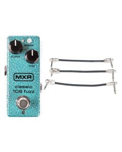 MXR M296 Classic 108 Fuzz Mini + Gator Patch Cable 3 Pack