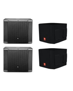 2x JBL SRX818SP + Deluxe Covers
