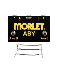 Morley ABY-G Gold Series Selector Combiner + Gator Patch Cable 3 Pack