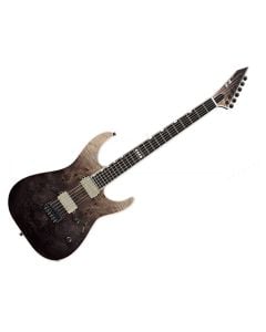 ESP E-II MII Neck-Thru Burl Maple w/Hipshot - Black Natural Fade