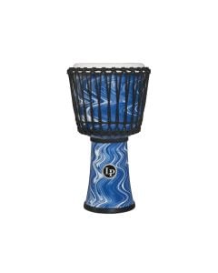 Latin Percussion 10" Rope Tuned Circle Djembe w/Perfect-Pitch Head - Blue Marble
