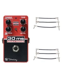 Keeley 30ms Double Tracker + 2x Gator Patch Cable 3 Pack