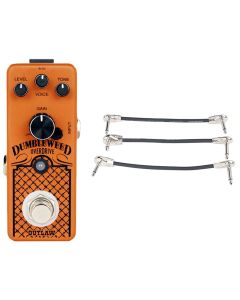 Outlaw Effects Dumbleweed D-Style Amp Overdrive Pedal + Gator Patch Cable 3 Pack
