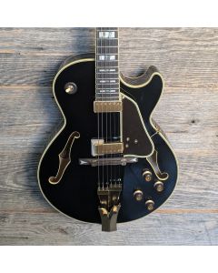 Ibanez GB10BK George Benson Signature Guitar w/Case - Black