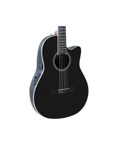 Ovation Celebrity Traditional CS24C-5G Classic Nylon A/E Guitar - Black Gloss