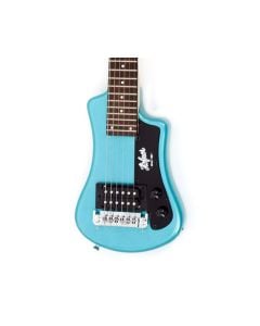 Hofner Shorty Electric Travel Guitar w/Gig Bag - Blue