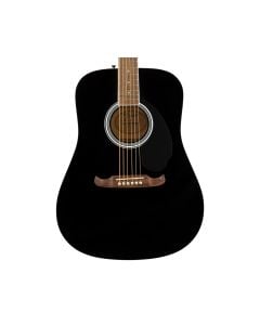 Fender FA-125 Dreadnought Acoustic Guitar w/ Gig Bag - Black w/ Walnut FB