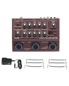 Boss AD-10 + Gator 9V Power Combo & 3 Patch Cables