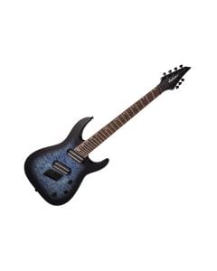 Jackson X Series Soloist Arch Top SLATX7Q MS - Trans Blue Burst w/ Laurel FB