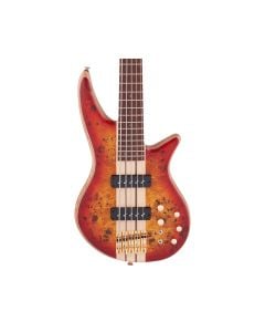 Jackson Pro Series Spectra Bass SB V Poplar Burl - Trans Cherry Burst